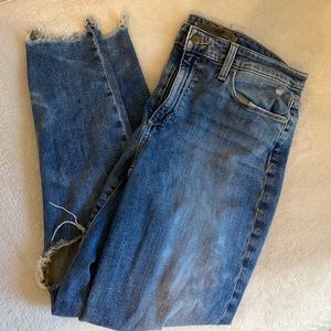 High waisted jeans